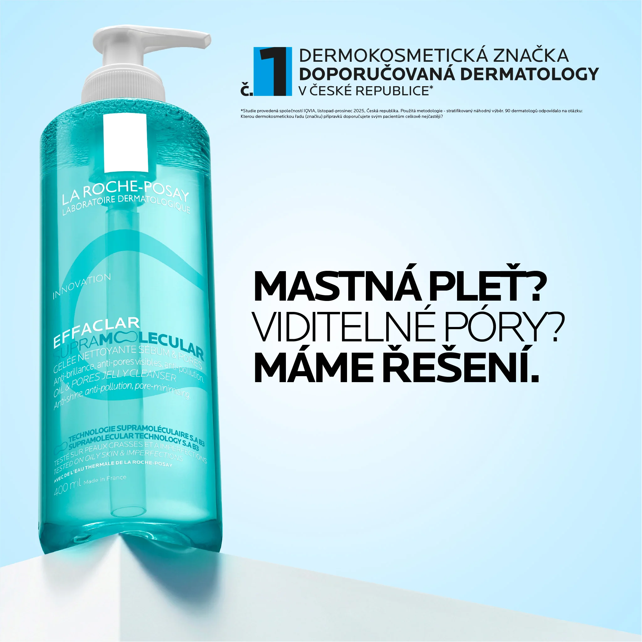 La Roche-Posay Effaclar Supramolecular gel 400 ml