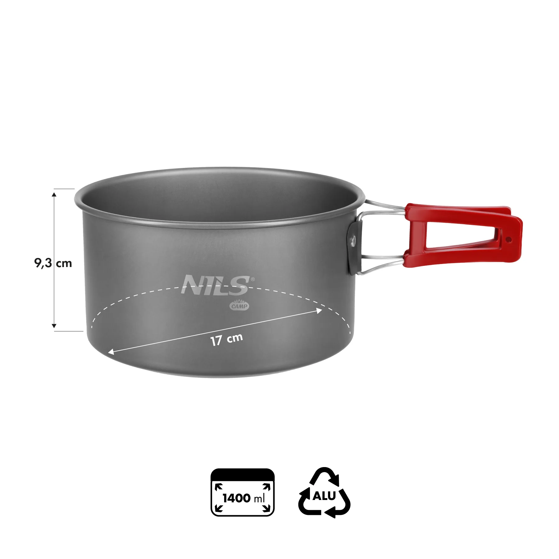 Nils Kempingový hrnec NC17119 1,4L
