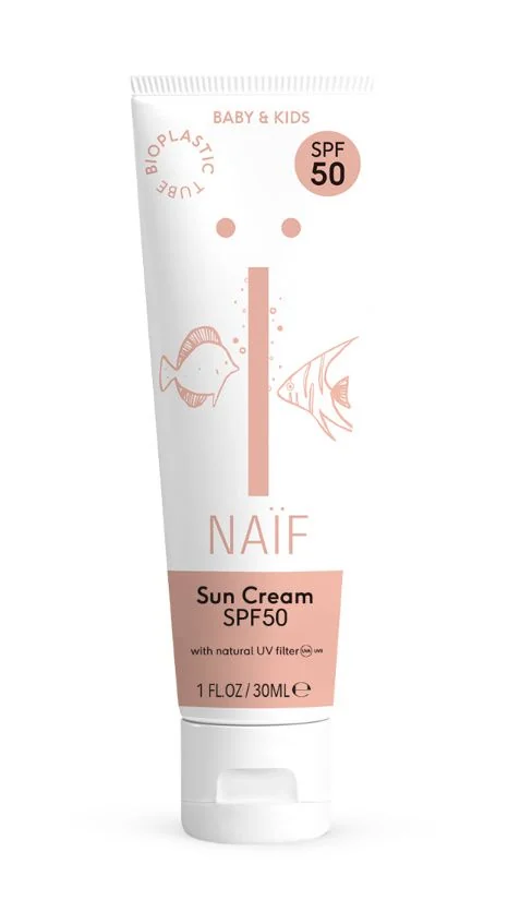 NAIF Ochranný krém na opalování pro děti a miminka SPF50 30 ml