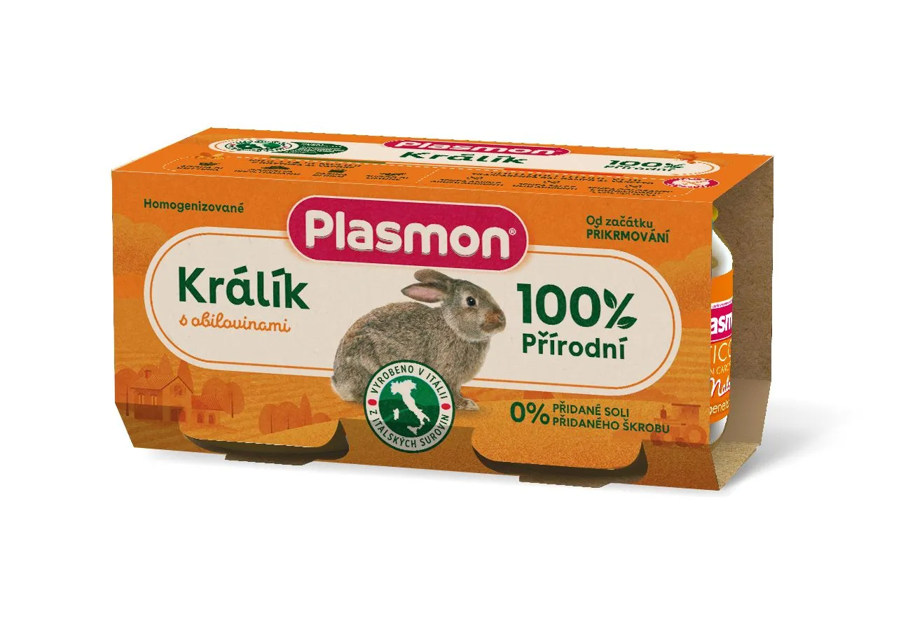 Plasmon Králičí masíčko příkrm od ukončeného 4. měsíce 2x80 g