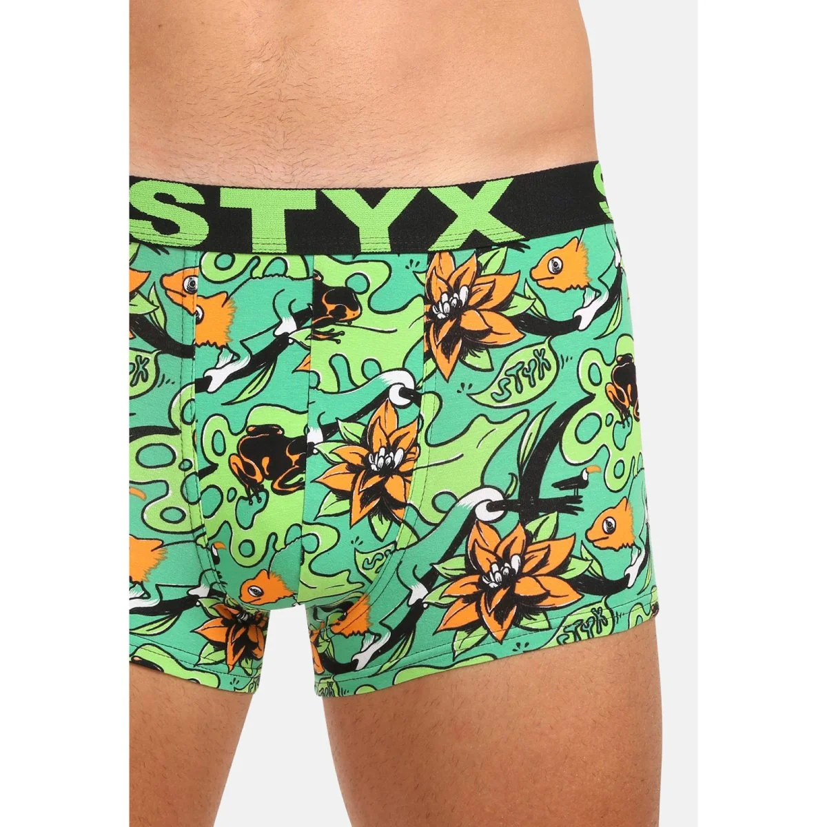 Styx Pánské boxerky art sportovní guma tropic (G1557) XXL