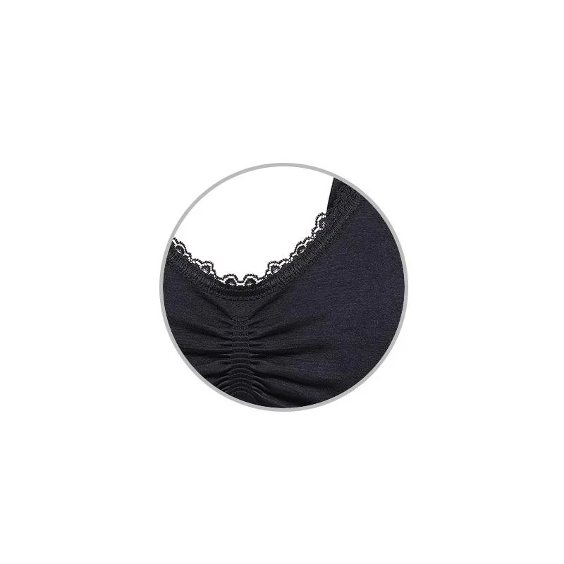 Babyono Kojící podprsenka s krajkou , černá, C75-80 cm