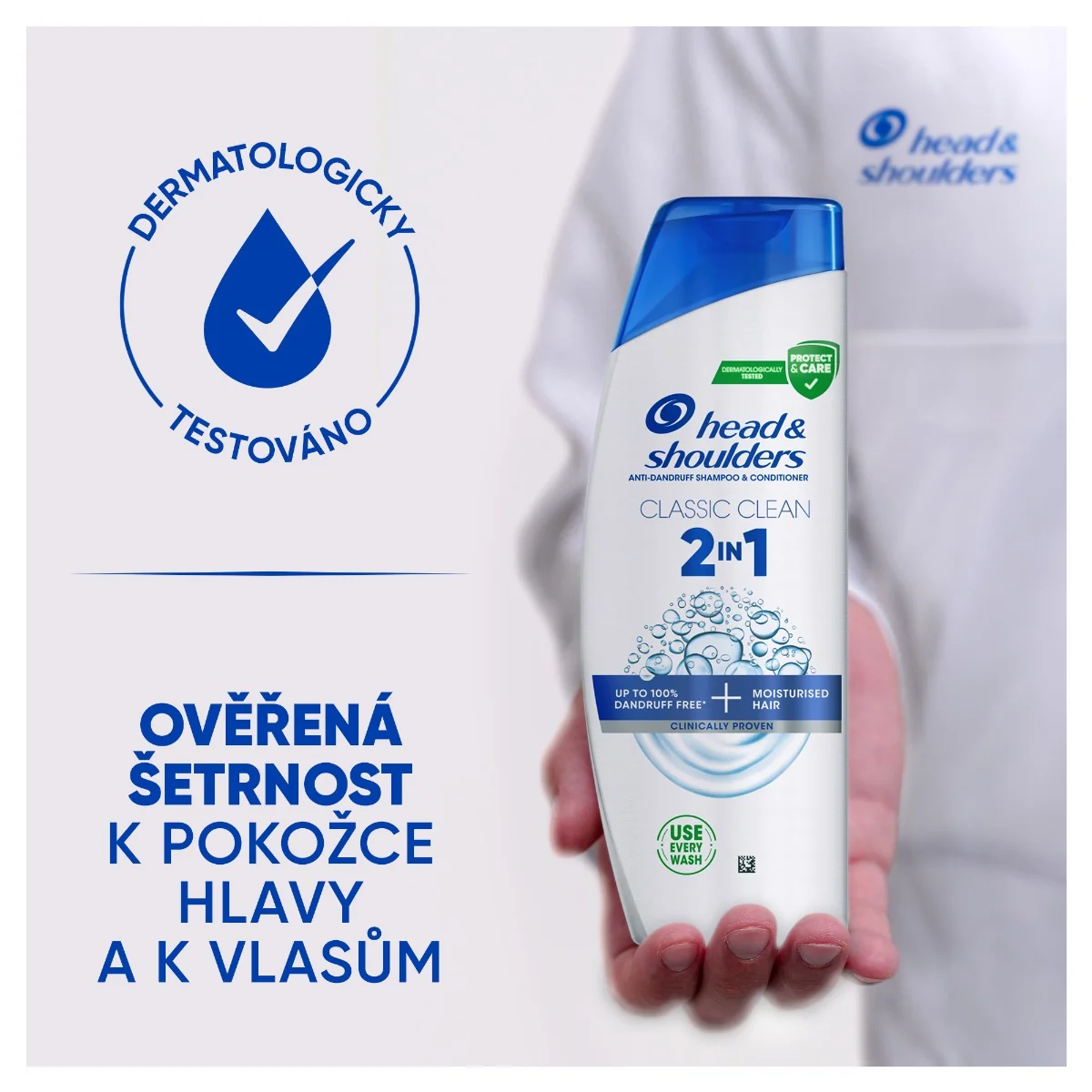 Head&Shoulders 2v1 Classic Šampon proti lupům 625 ml