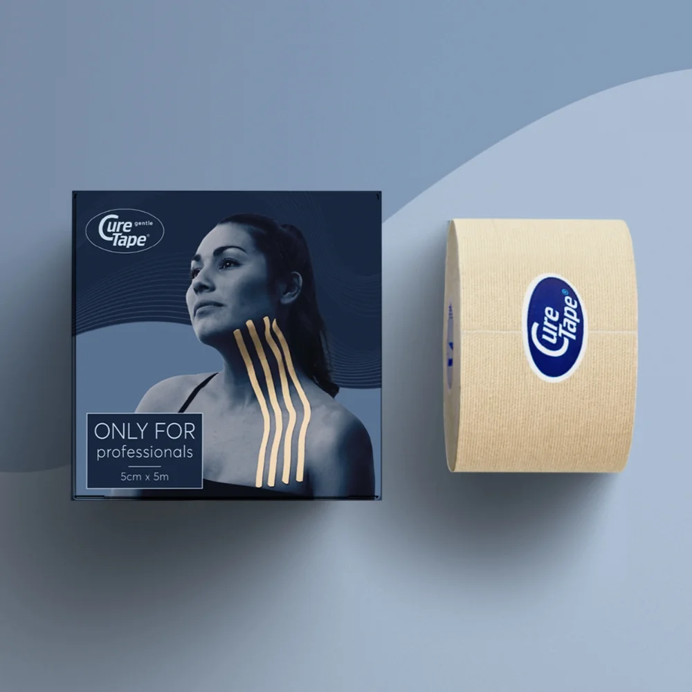 CureTape Gentle 5 cm x 5 m kineziologický tejp béžový