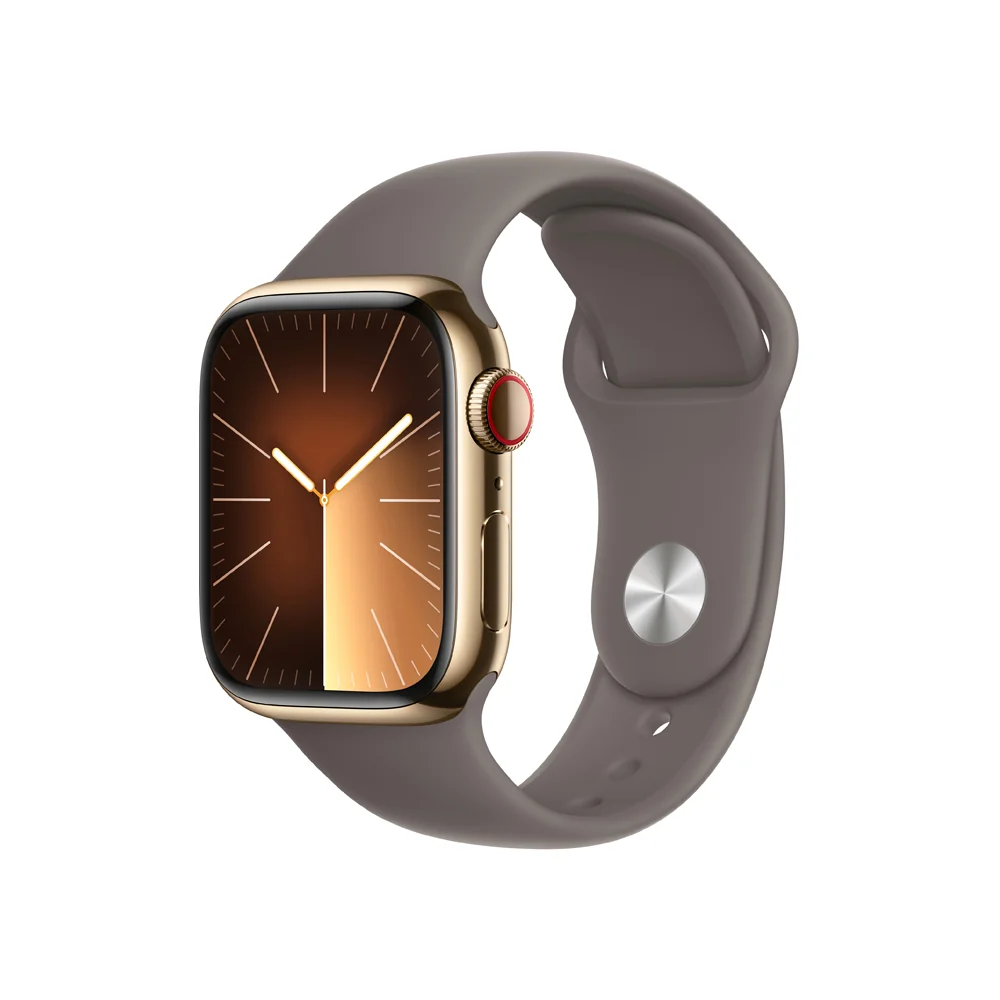 Apple Watch S9 Cellular 41 mm sport band S/M smart hodinky Gold/Clay