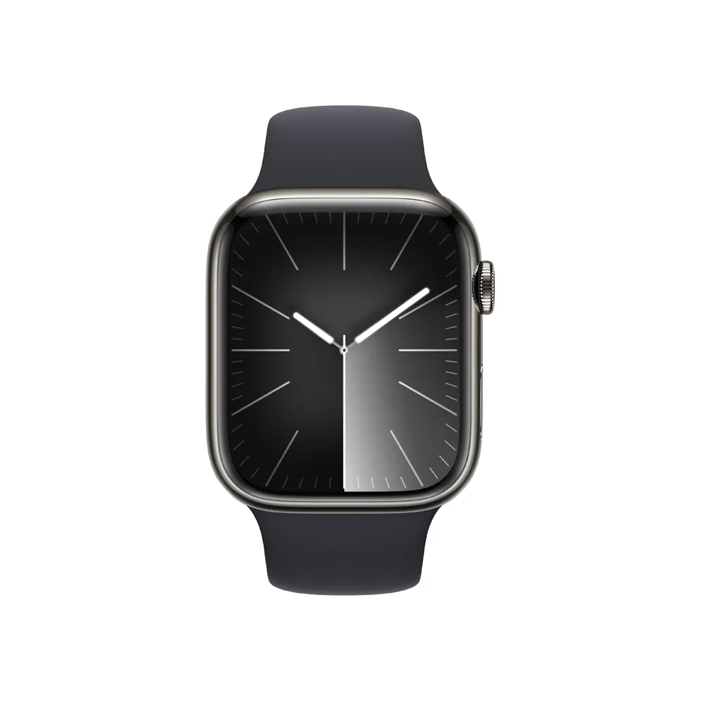 Apple Watch S9 Cellular 45 mm sport band M/L smart hodinky Graphite/Midnight