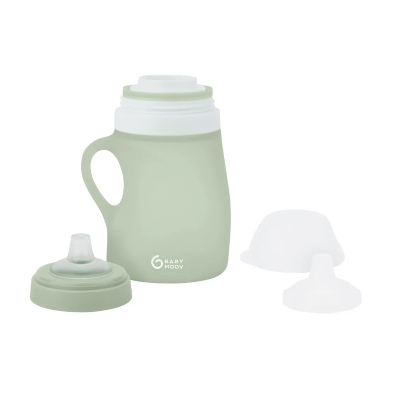 Babymoov silikonová láhev 150ml Green