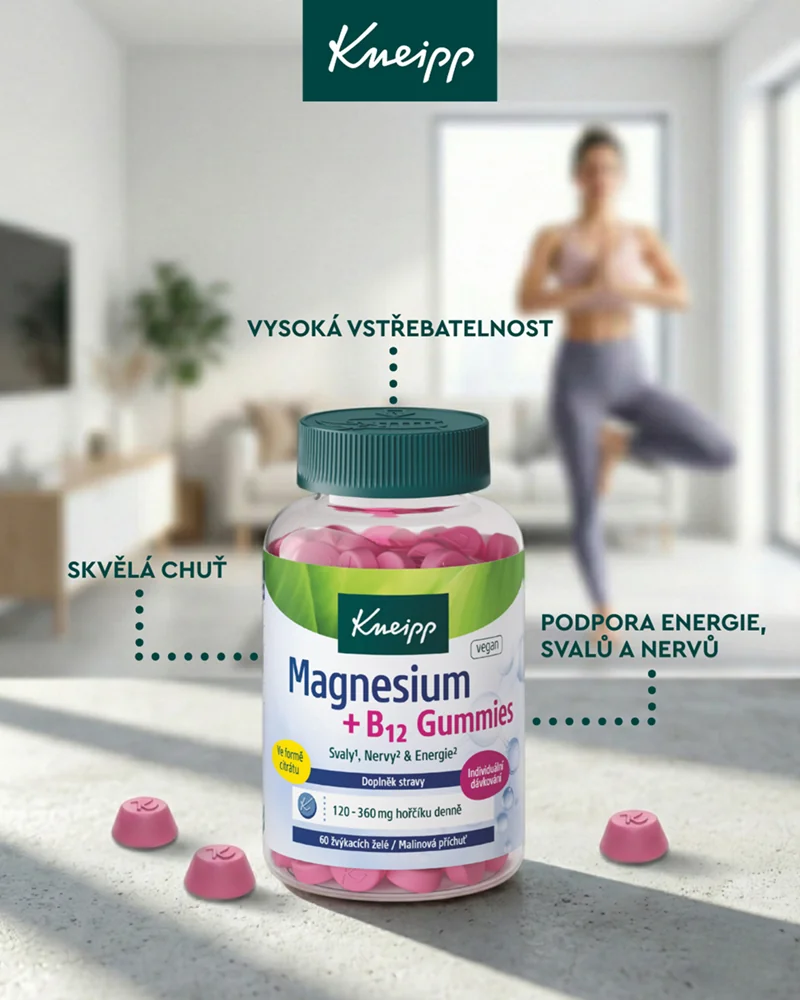 Kneipp Magnesium + B12 gummies 60 ks