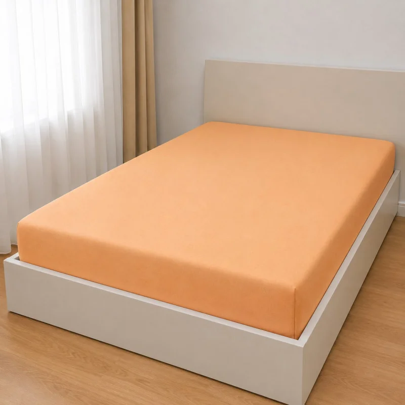 EcoMatrace Jersey prostěradlo Exclusive broskev 90x200 cm