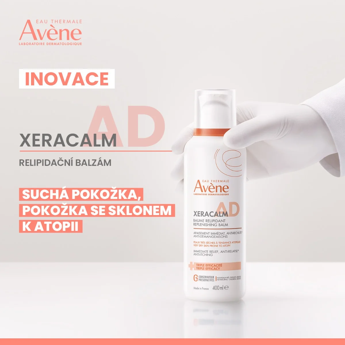 Avène Xeracalm AD relipidační balzám 400 ml
