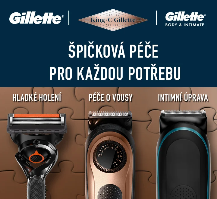King C Gillette. Špičková péče pro každou potřebu. 