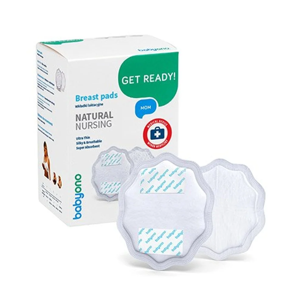 Babyono Ruční odsávačka mléka  + Jednorázové ultratenké vložky do podprsenky 24 ks