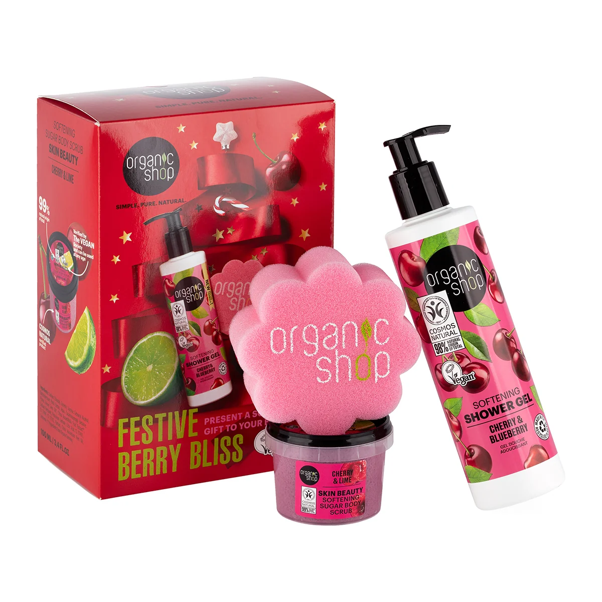 Organic Shop Festive Berry Bliss dárková sada