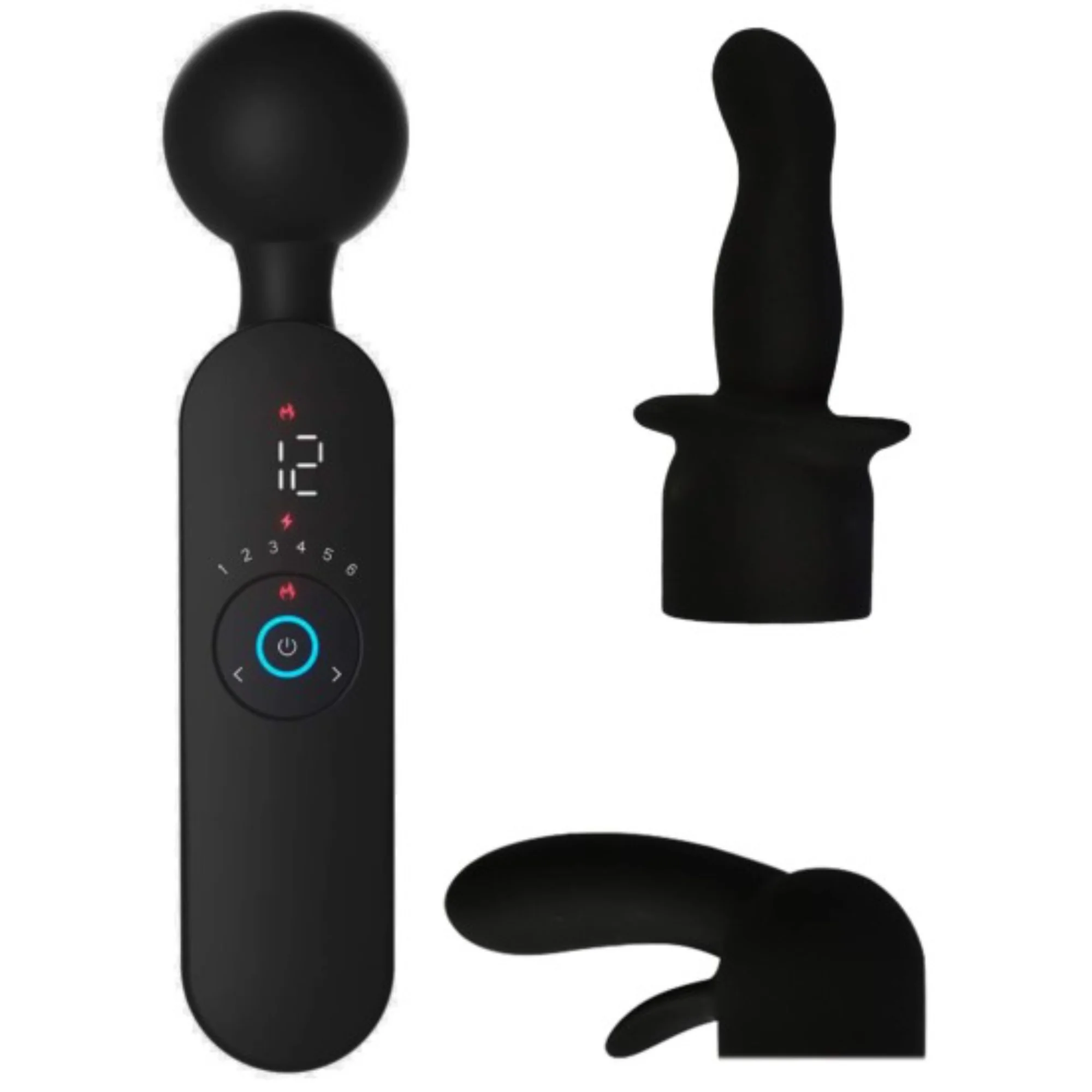 Couples Choice Nahřívací masážní hlavice Couple Play, nástavce 21cm