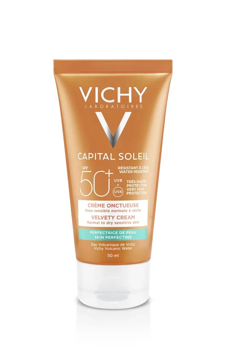 Vichy Idéal Soleil Velvet Cream SPF50+ opalovací krém na obličej 50 ml