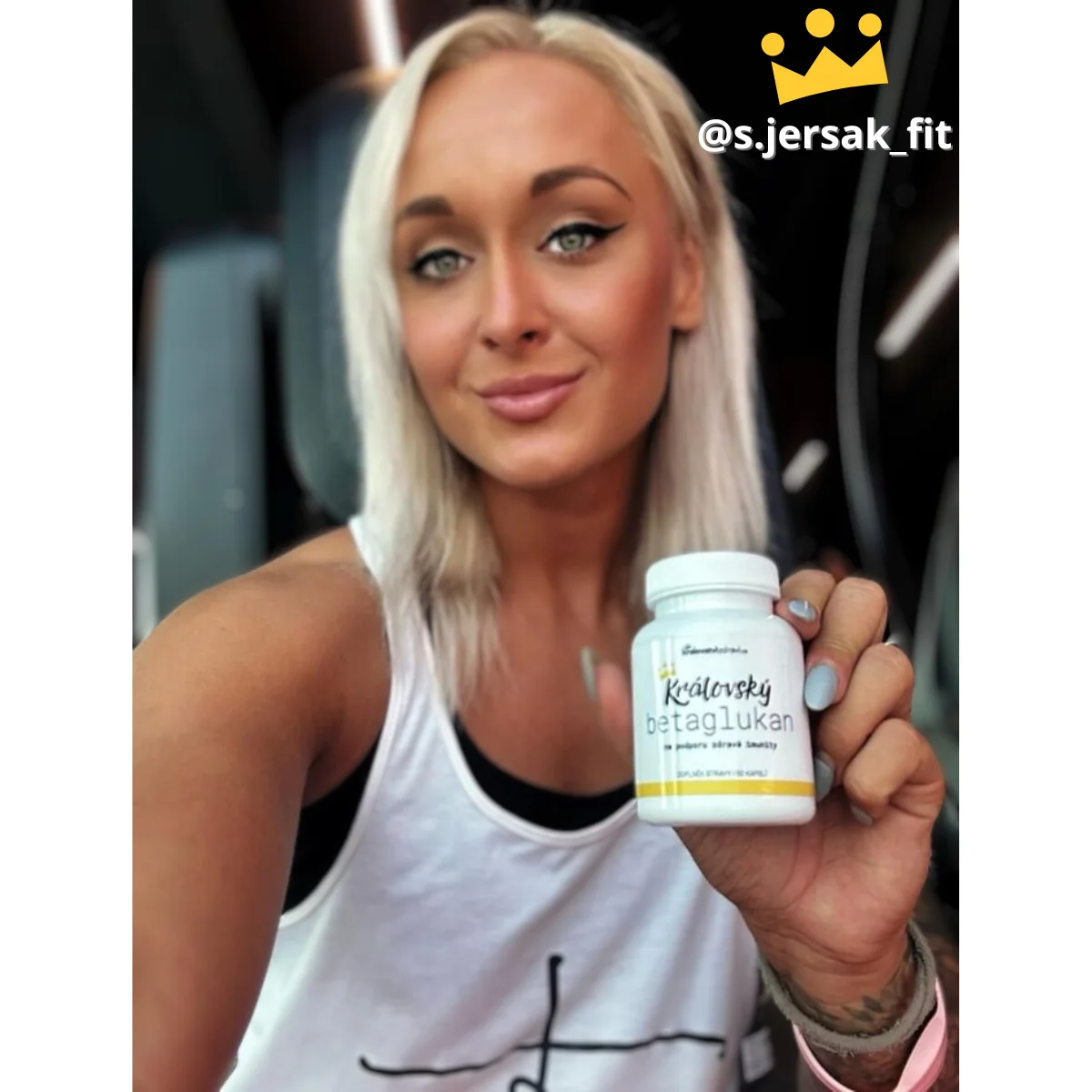 Království zdraví Královský Betaglukan 200 mg + (Vitamín C + D), 90 veg. kapslí