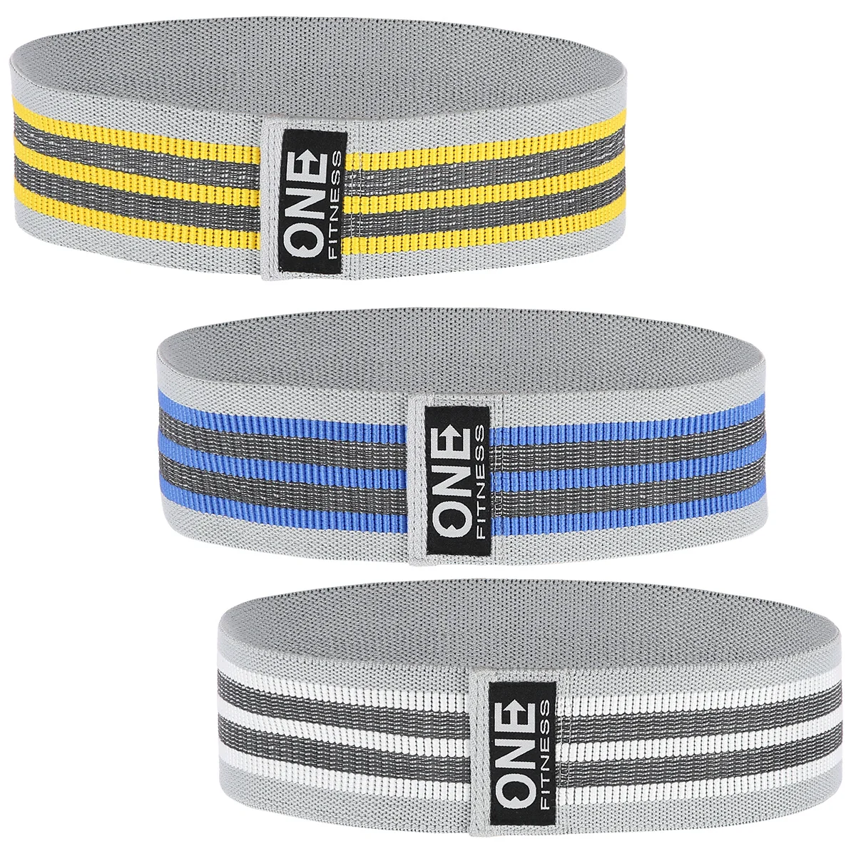 One Fitness Sada odporových gum Hip band HB001 3v1