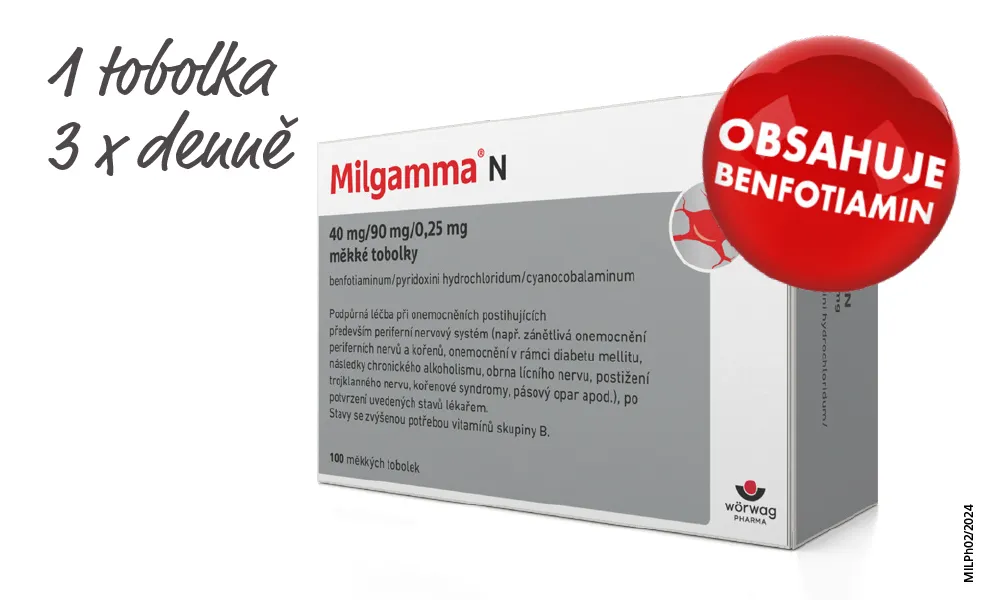 Milgamma® N cps. 1 tobolka 3x denně.