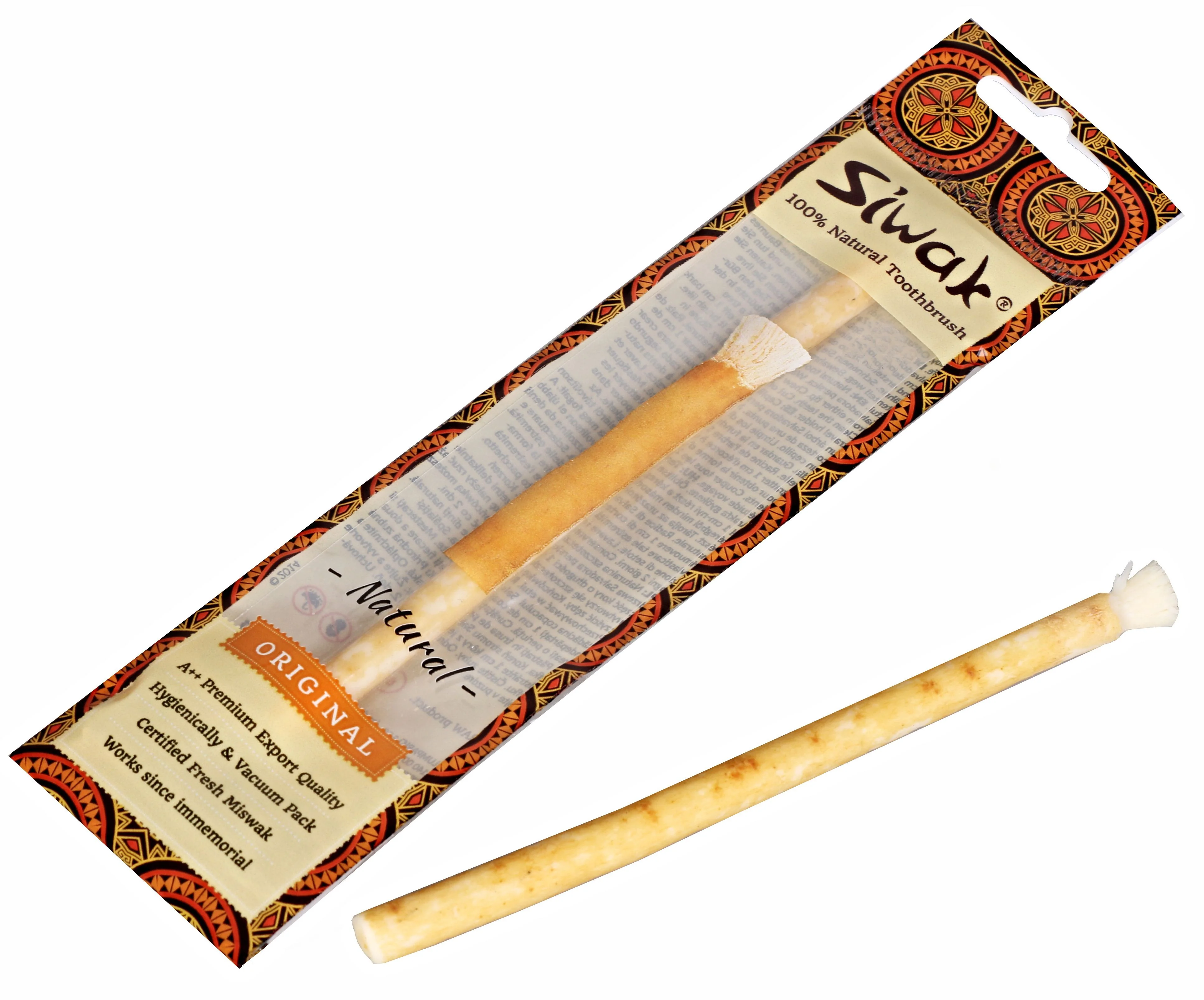 Siwak Přírodní zubní kartáček natural 1 ks