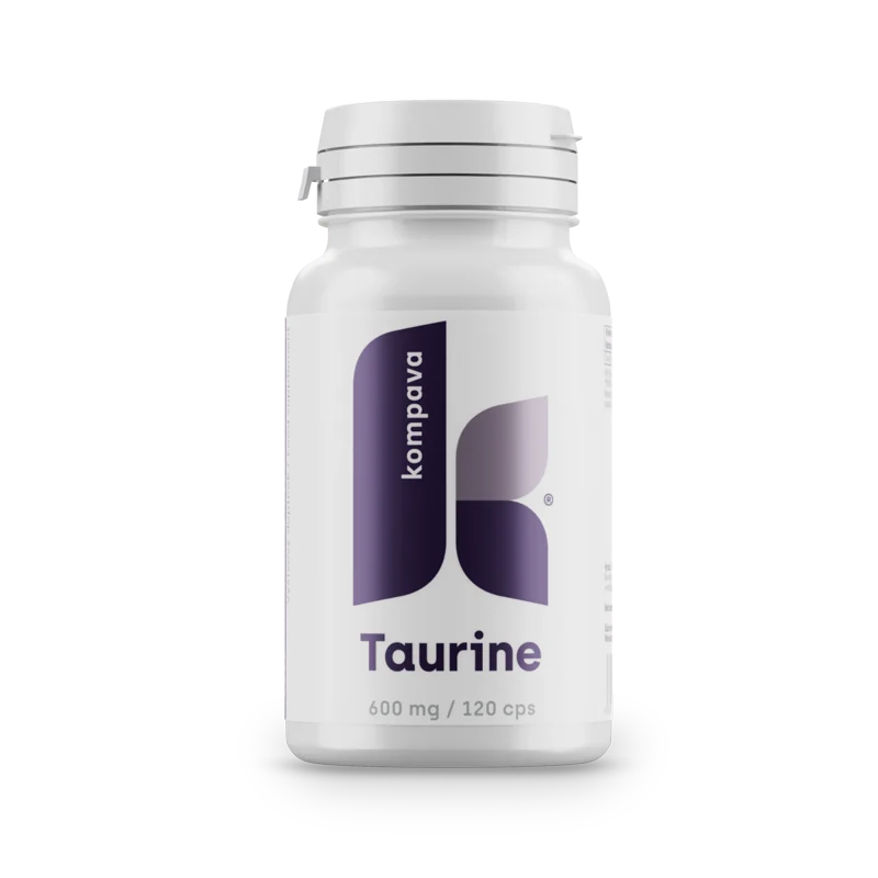 KOMPAVA Stimulant Taurin 600 mg/120 kapslí