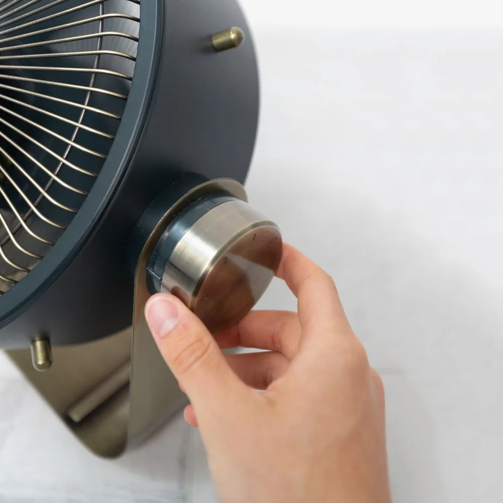Stylies Nerezový podlahový ventilátor Castor