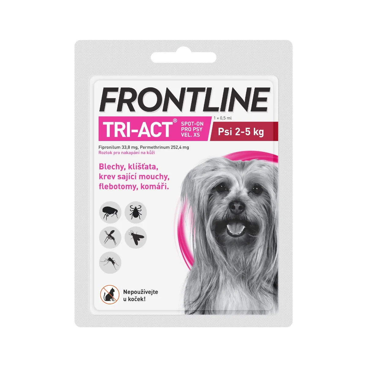 FRONTLINE TRI-ACT pro psy 2-5 kg (XS)