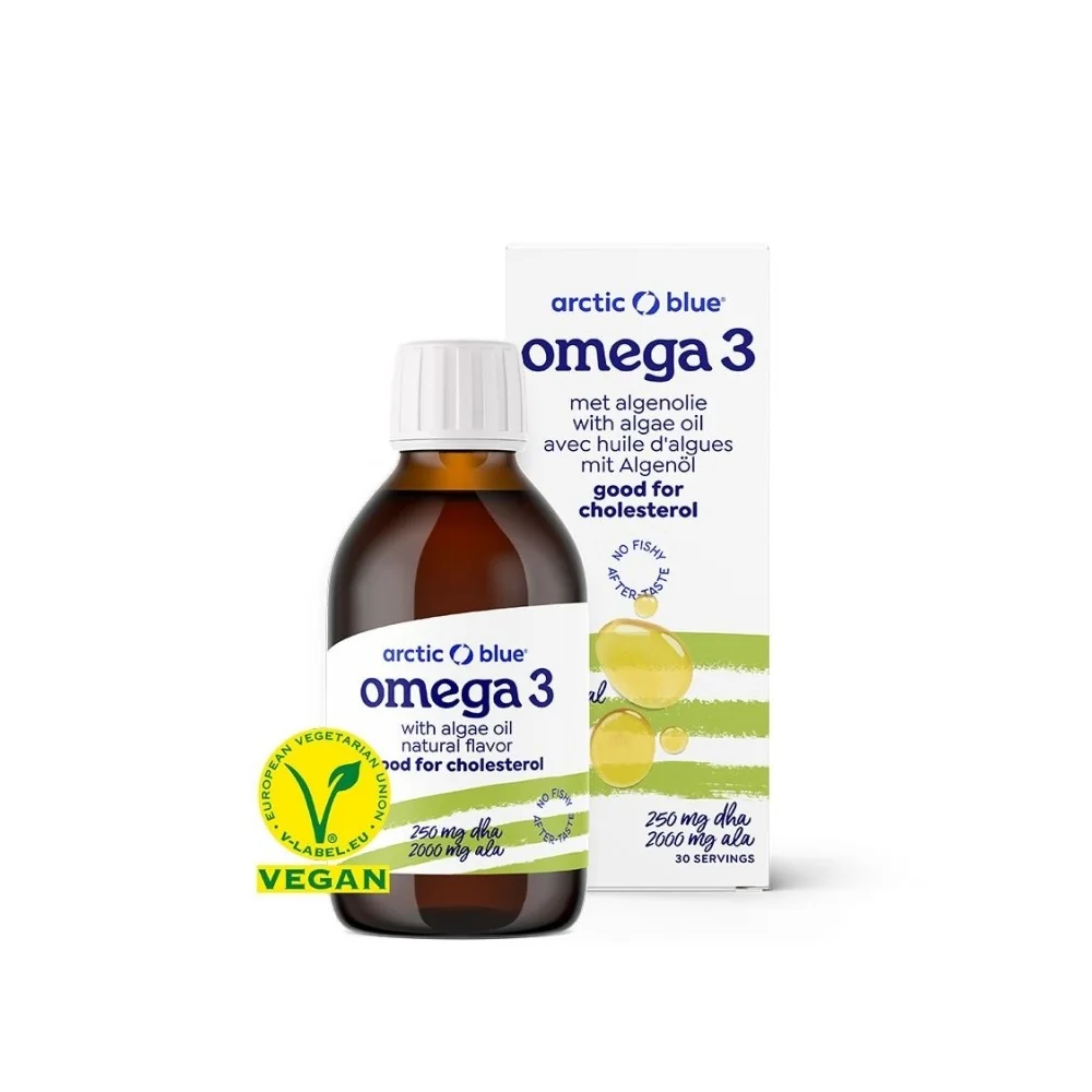 Arctic Blue Vegan Omega 3 Algae 250 mg DHA + 2000 mg ALA 150 ml