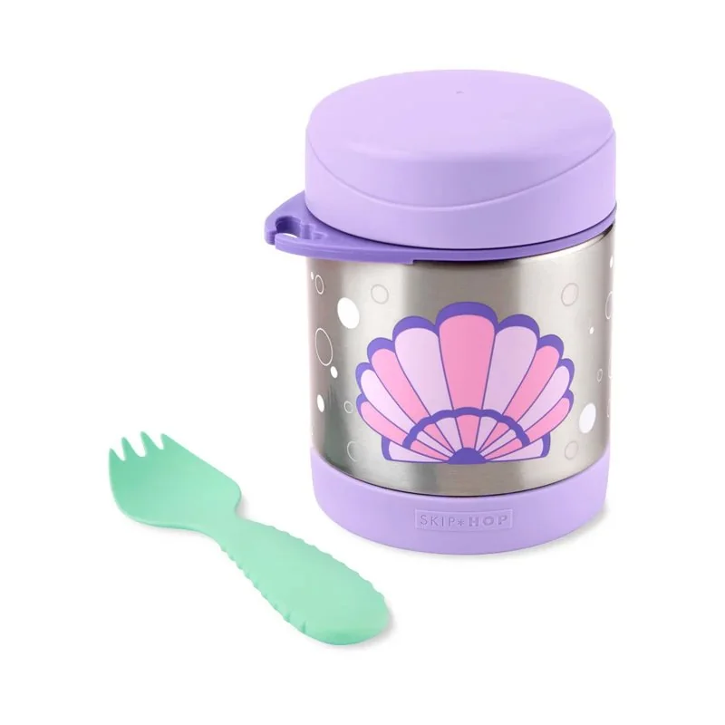 SKIP HOP Spark Style Termoska na jídlo se lžičkou/vidličkou Mušle 325 ml, 3r+