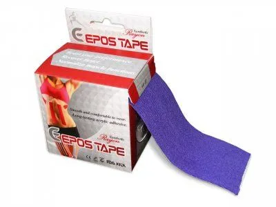 Epos Tape Kinesiotape hedvábí 5 cm x 5 m tejpovací páska fialová