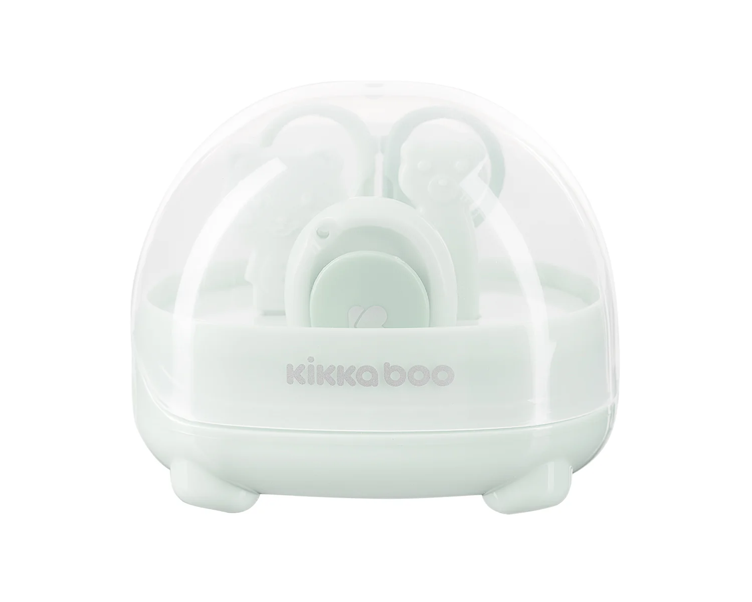 KikkaBoo Dětská manikúrní sada Bear Mint 4 ks