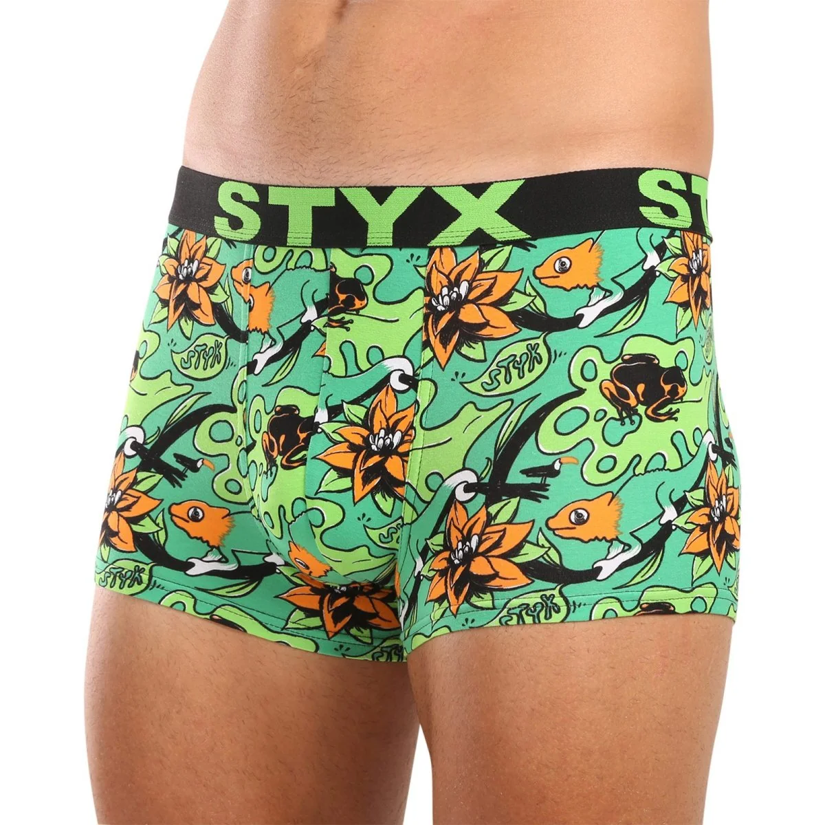 Styx 3PACK pánské boxerky art sportovní guma vícebarevné (3G15780) XL