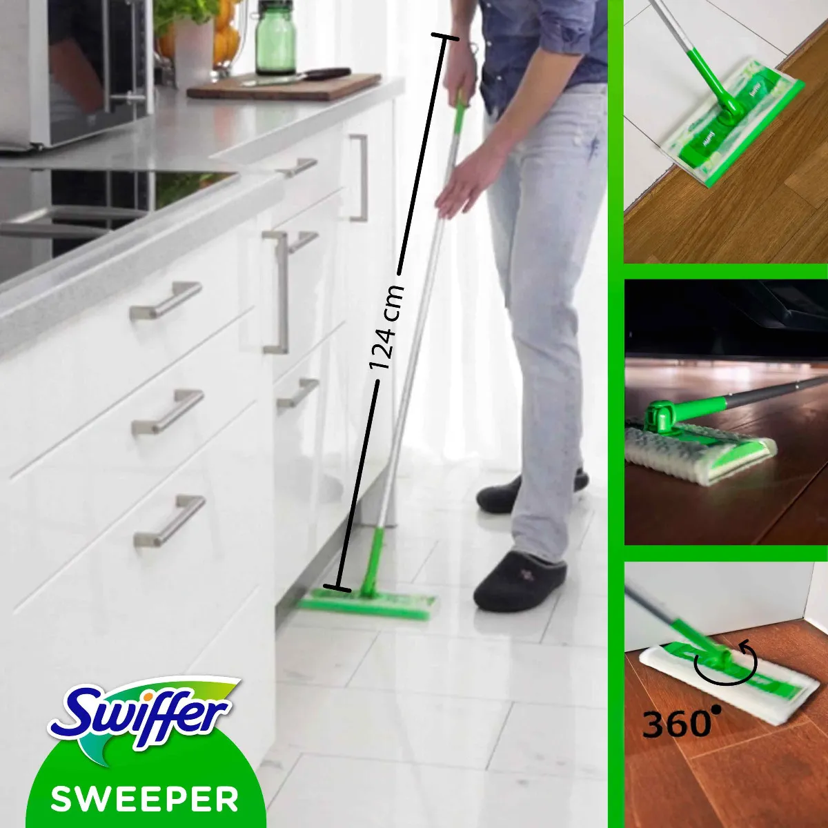 Swiffer Sweeper Startovací sada na suchý i mokrý úklid 