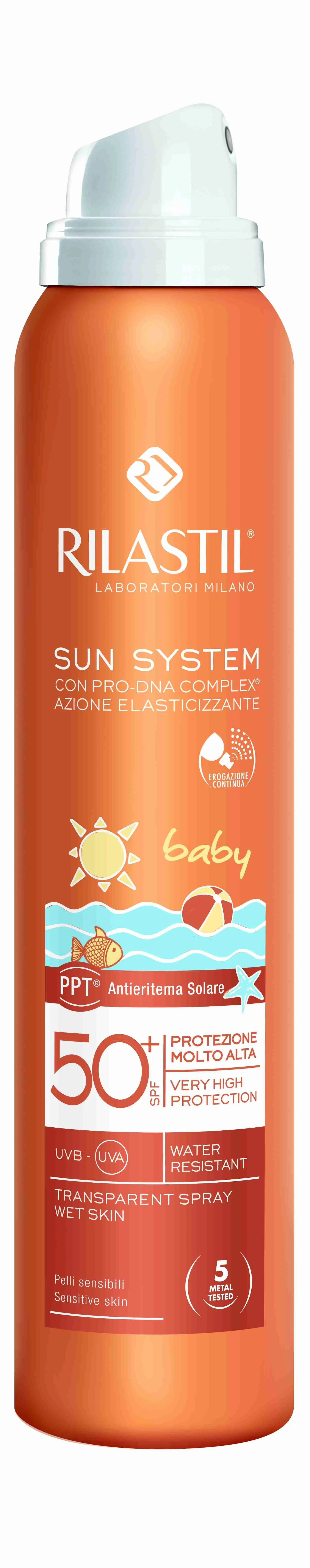 Rilastil Sun System BABY PPT Transparentní sprej  SPF50+ 200 ml