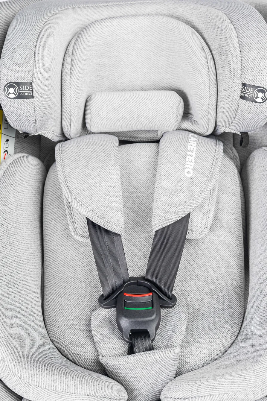 Caretero Autosedačka Lumi i-Size 40–150 cm, Isofix,  360°, růstová,  sv. šedá
