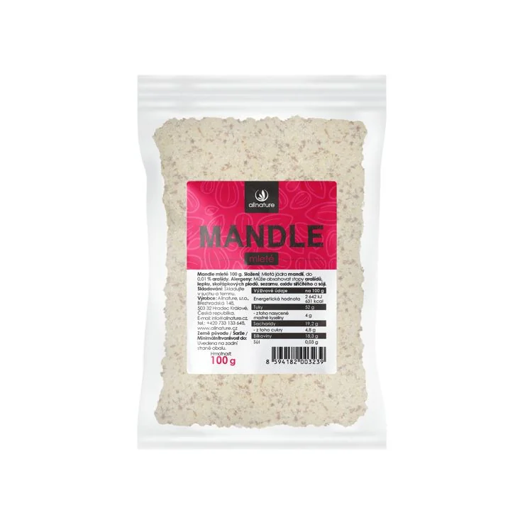 Allnature Mandle mleté 100 g