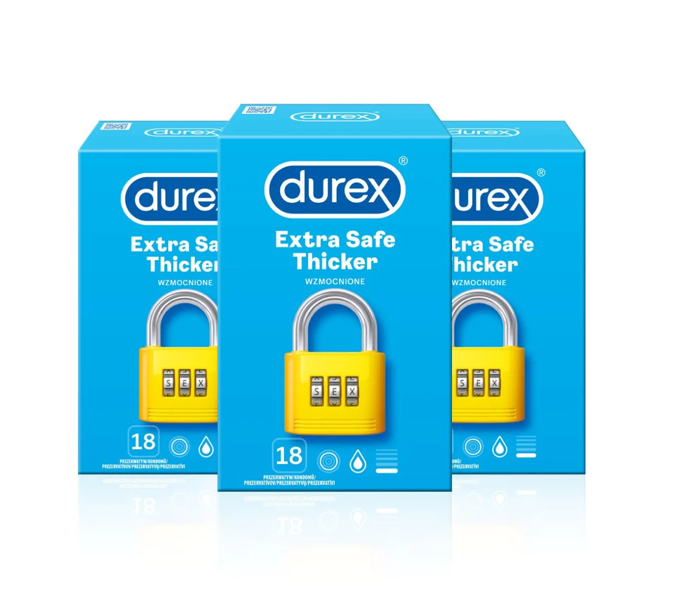 Durex Extra Safe kondomy pack 54 ks