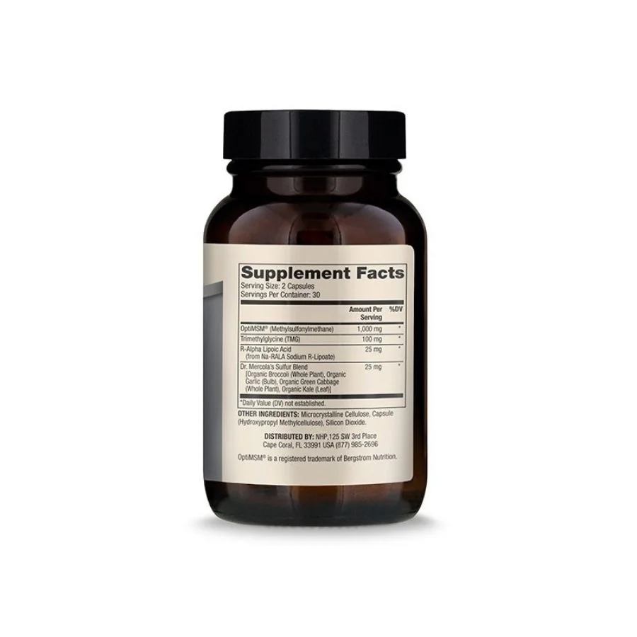 Dr. Mercola MSM sulfur complex 60 kapslí