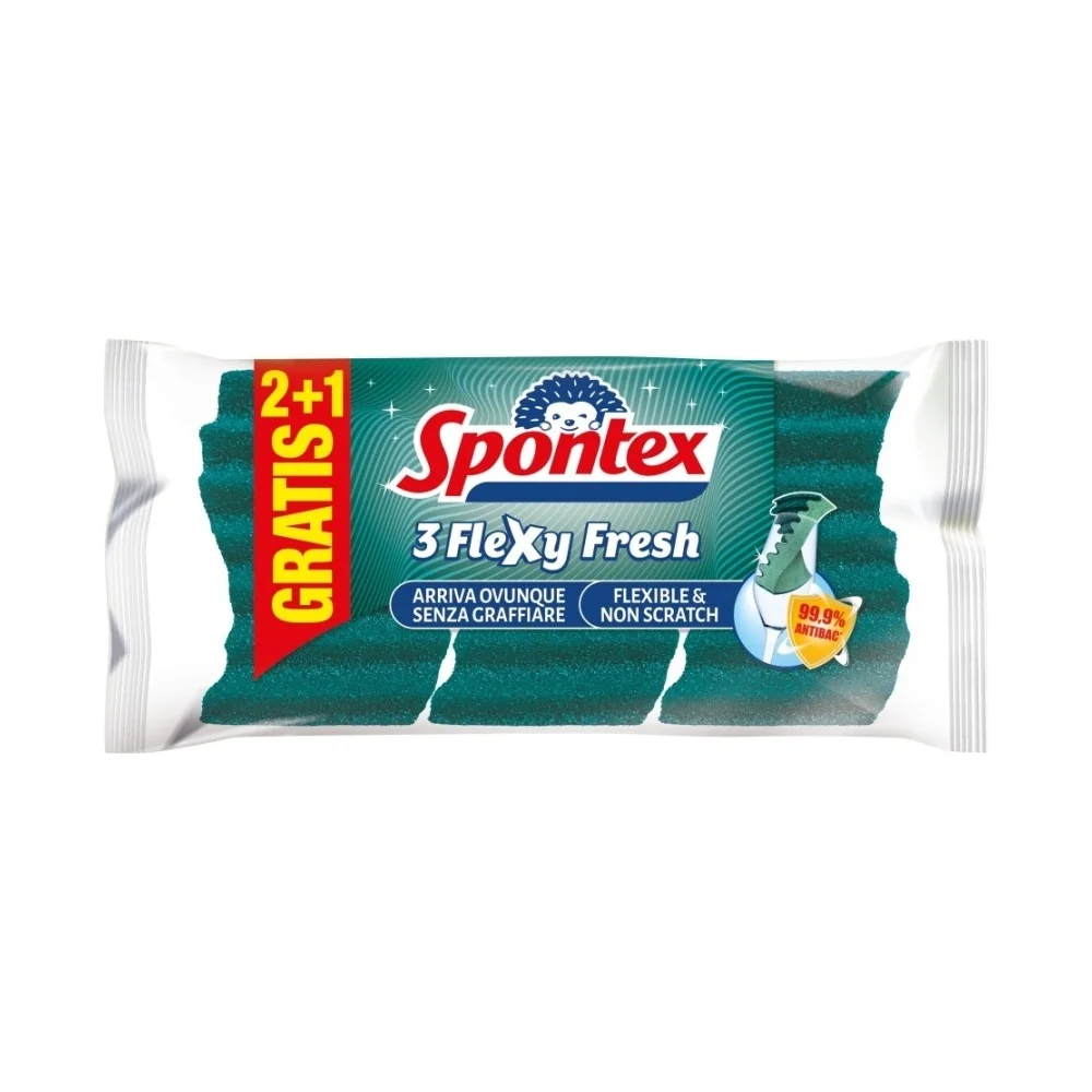 Spontex Flexy Fresh houbička 2+1 zdarma