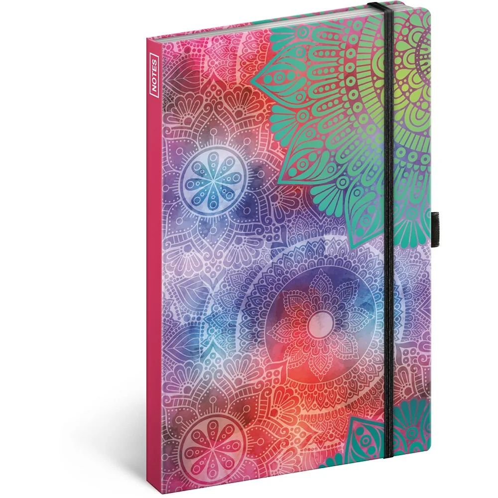 NOTIQUE Notes Mandala, linkovaný 13 × 21 cm