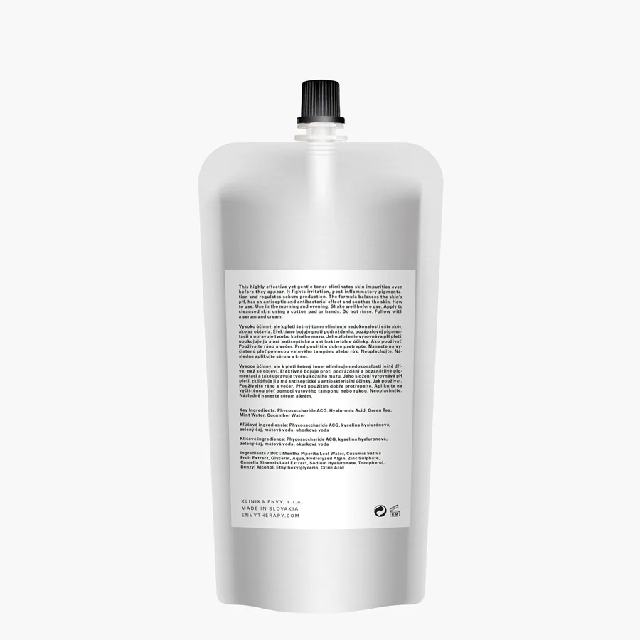 Envy Therapy Clearing Face dvoufázový čisticí toner 200 ml refill