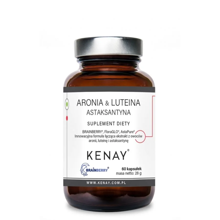 Kenay Aronia Lutein Astaxanthin 60 kapslí