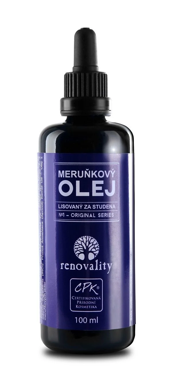 Renovality Meruňkový olej za studena lisovaný 100 ml