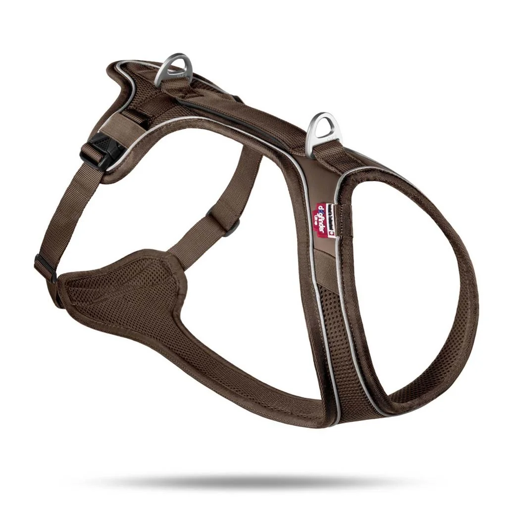 Curli Postroj pro psy Belka Comfort Brown XL, 30-45 kg