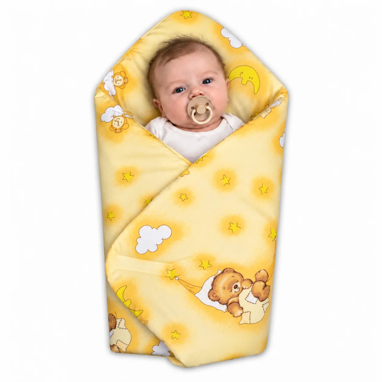 Baby Nellys Zavinovačka pro miminko Medvídek krémový