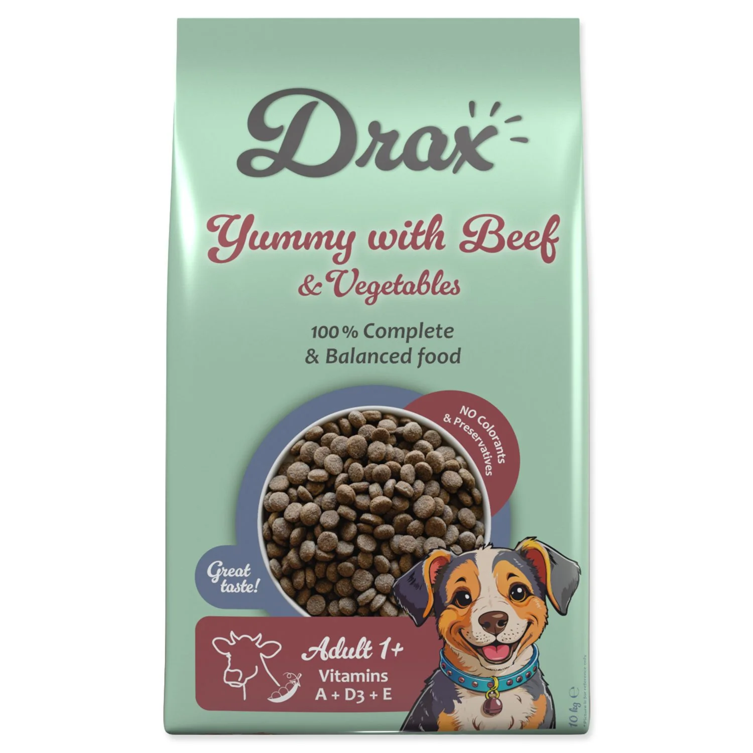 Drax Krmivo Adult s hovězím a se zeleninou 10kg