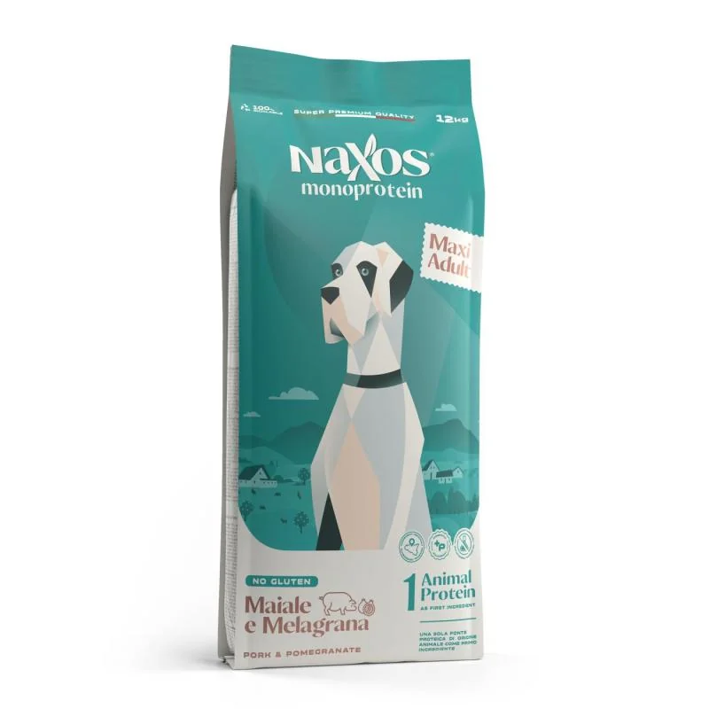 Adragna NAXOS monoprotein adult maxi vepřové maso s granátovým jablkem 12kg