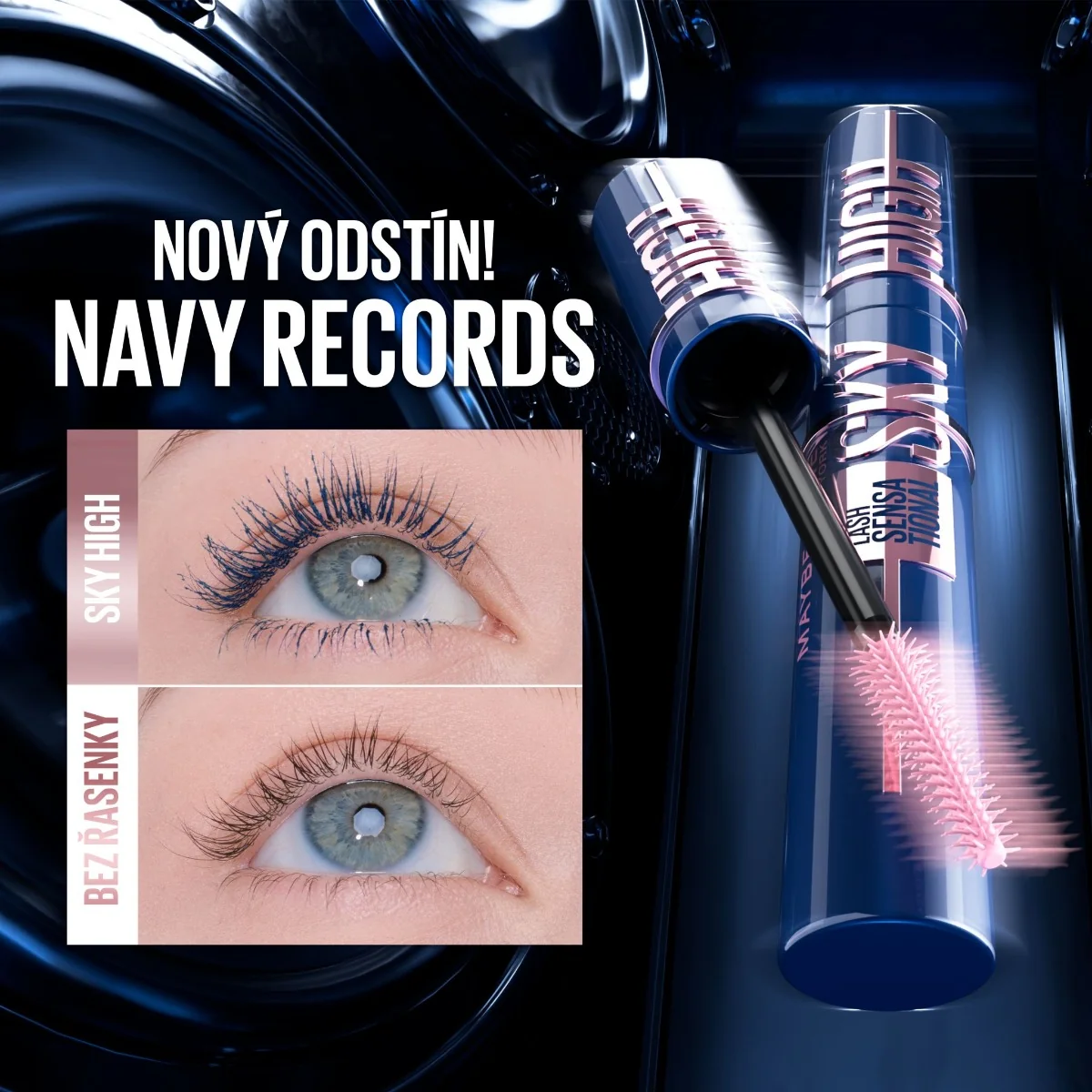 Maybelline Lash Sensational Sky High řasenka Navy Blue řasenka 7,2 ml