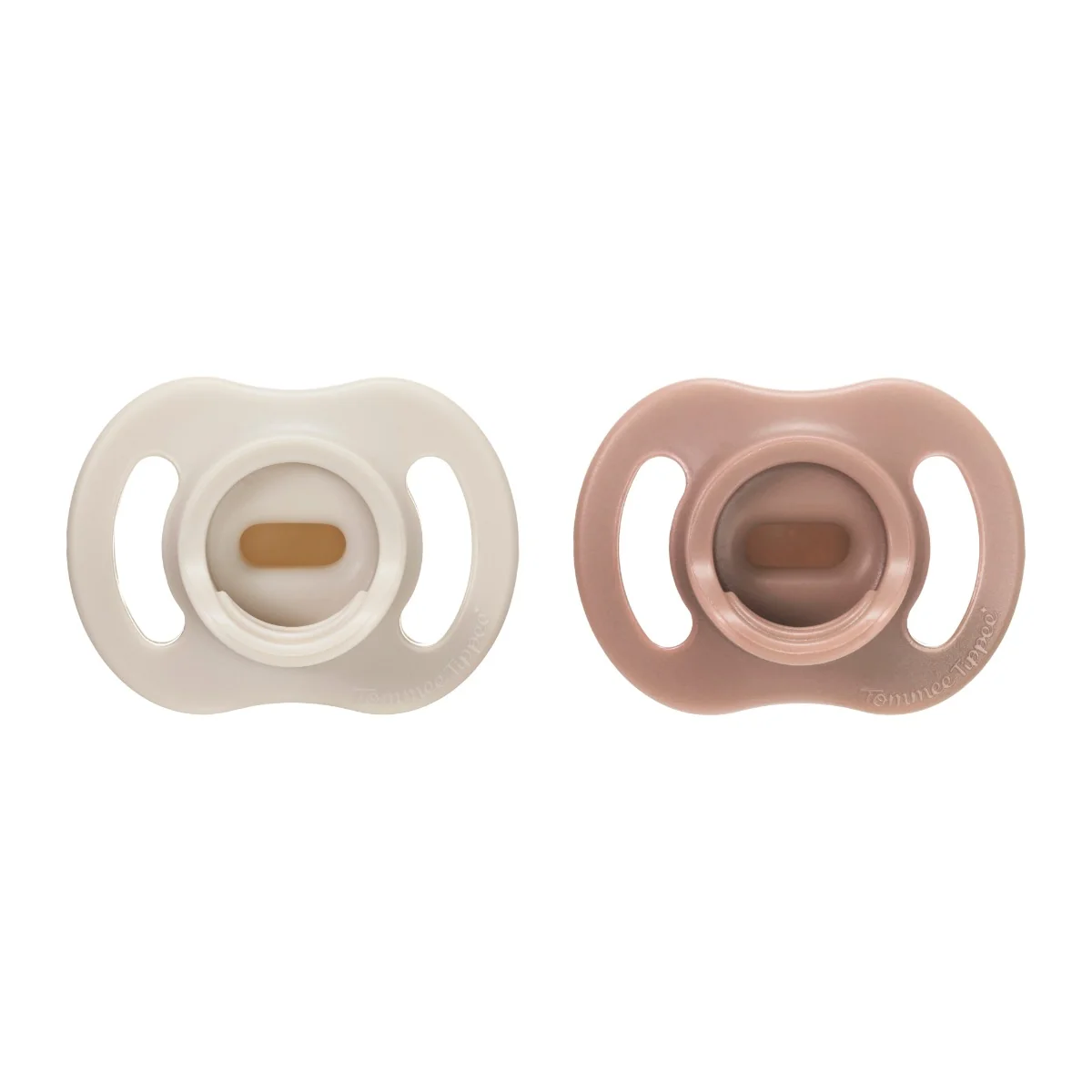Tommee Tippee Ultra-light silikonový dudlík 6-18m, Girl 2 ks béžová