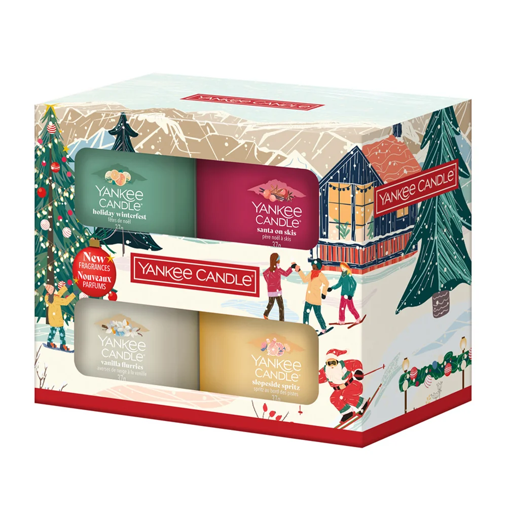 Yankee Candle Votivní svíčky ve skle dárková sada 4 ks