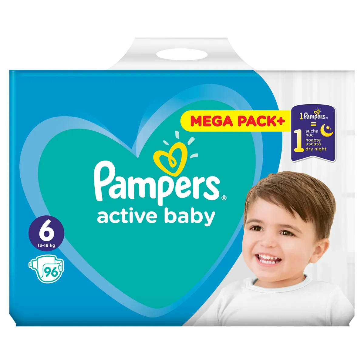 Pampers Active Baby vel. 6 13-18 kg dětské pleny 96 ks